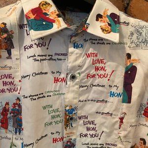 Robert Graham Long Sleeve RARE With Love, Hon M